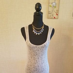 Forever 21 Lace Maxi Dress Swim Cover up Large